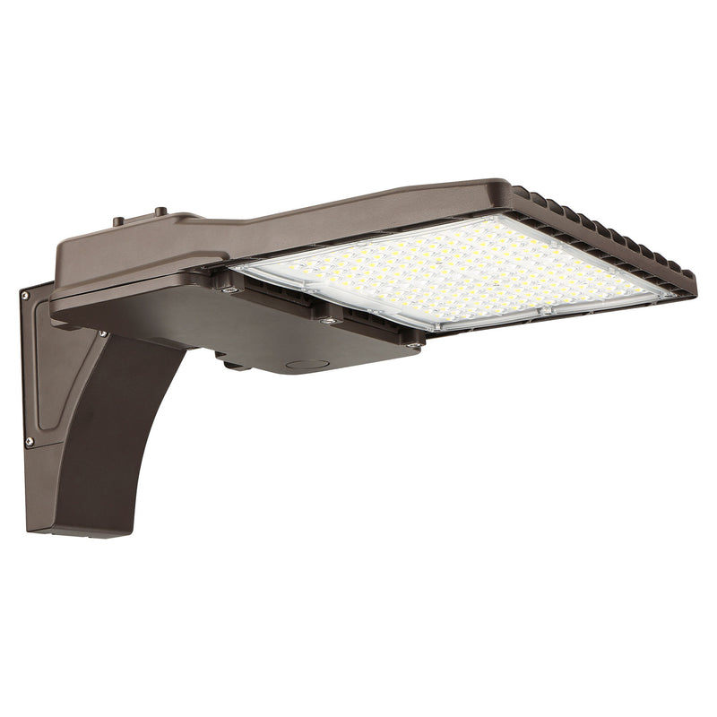 GKOLED Area/Parking Lot Light, 150 Watt, 21000 Lumens, 120-277V, 4000K or 5000K, Dark Bronze Finish