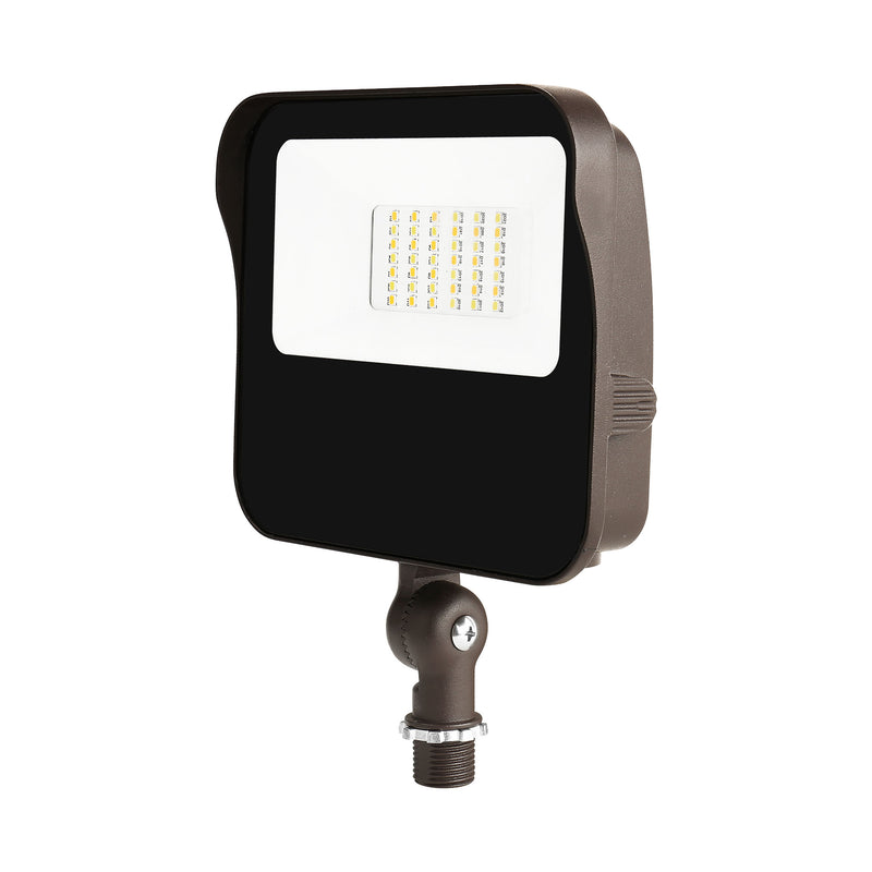 LED Flood Light, 15W, 2300 Lumens, 120-277V, CCT Selectable, Dark Bronze