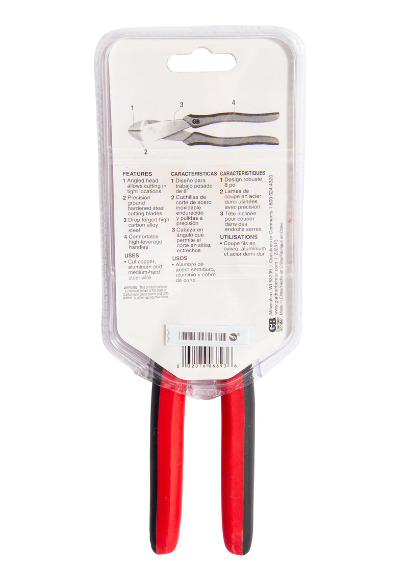 Gardner Bender GPS-3228 Cutting Pliers Curved Diagonal, 8"