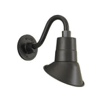 Hi-Lite 7" Angle Shade (Black Finish, shown w/ 12" B-7 goose neck arm)