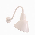 Hi-Lite 10" Angle Shade (White Finish, shown w/ 14" B-1 goose neck arm)