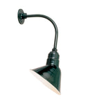 Hi-Lite 10" Angle Shade (Dark Green Finish, shown w/ 12" HL-K goose neck arm)