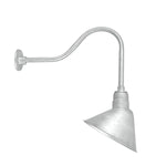 Hi-Lite 10" Angle Shade (Galvanized Finish, shown w/ 22" HL-H goose neck arm)