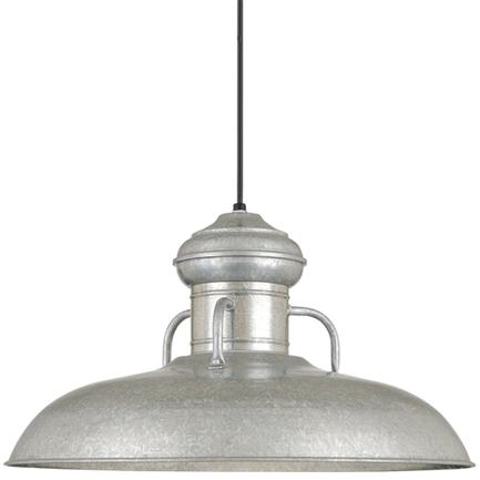 Hi-Lite Pendant, 7524 Series - Galvanized Finish