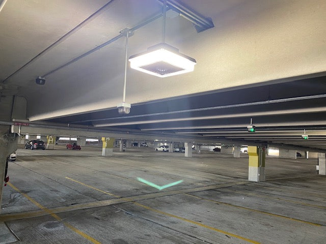 LED PORTO Garage Light, 42W, 4,300-4,800 Lumens, Comparable to 100 Watt Fixture, 120-277V, Bronze or White Finish