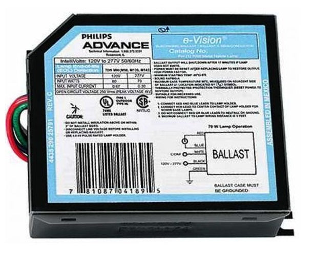 Philips Advance Electronic HID Ballast - 70W Metal Halide - 120-277V