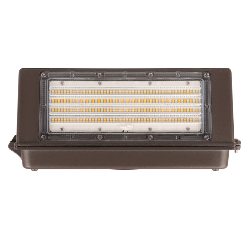 LED Full Cutoff Wall Pack, 8000 or 15000 Lumens, CCT Selectable, 120-277V, Dark Bronze Finish