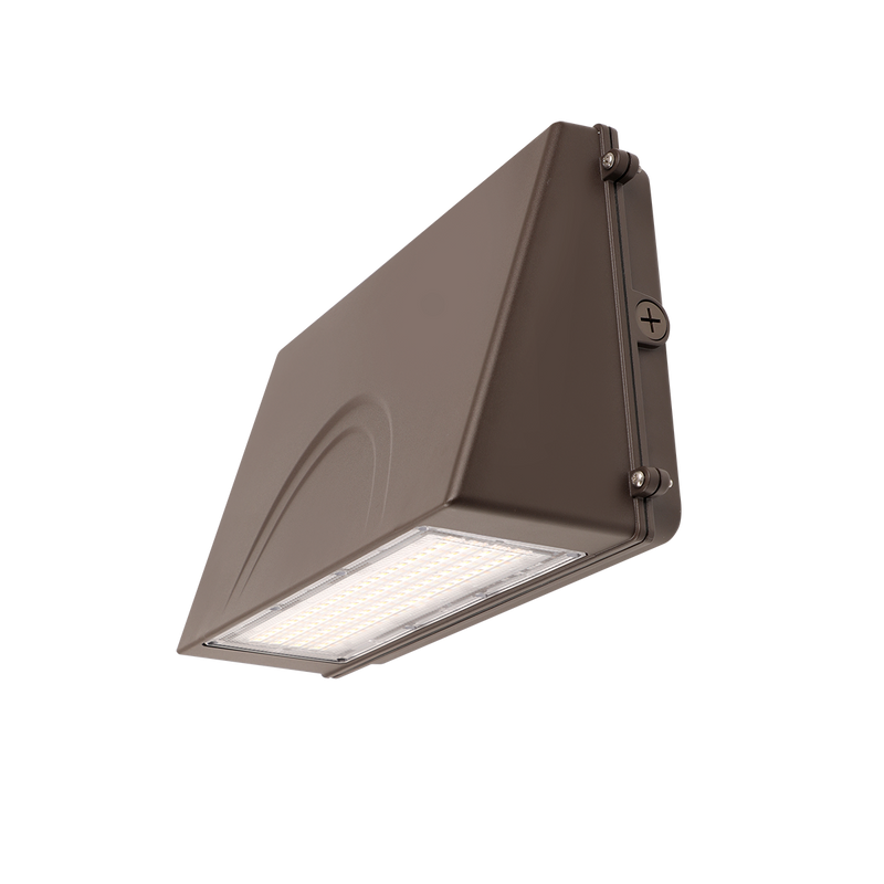 LED Full Cutoff Wall Pack, 8000 or 15000 Lumens, CCT Selectable, 120-277V, Dark Bronze Finish