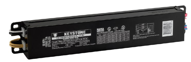 Keystone Electronic Ballast, 2 or 3 Lamps, F32T8, F25T8, F17T8, F40T8 or PLL