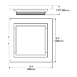 LED Canopy Light, 20 watt - dimensions