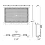 LED High Lumen Area/Parking Lot Light, Selectable Wattage 50/80/100/150, Selectable CCT, 120-277V, Bronze Finish