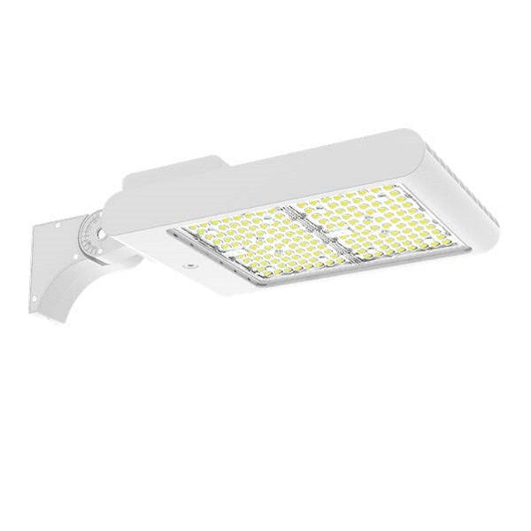 LED High Lumen Area/Parking Lot Light, Selectable Wattage 150/200/240/300, Selectable CCT, 120-277V, White Finish