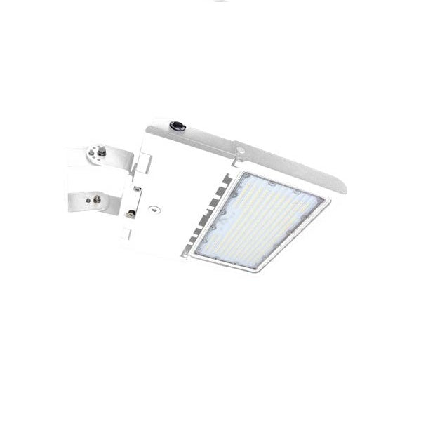 LED High Lumen Area/Parking Lot Light, Selectable Wattage 150/200/240/300, Selectable CCT, 120-277V, White Finish