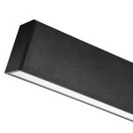 8 Foot Linear Architectural Pendant,120-277V, Wattage and CCT Selectable, Black, Silver or White Finish