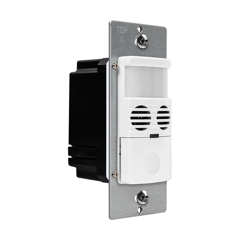 180° Dual-Technology Occupancy/Vacancy Motion Sensor Wall Switch, Neutral Wire Required, Single Pole