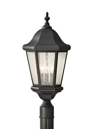 OL5907BK, Three Light Outdoor Post Lantern , Martinsville Collection