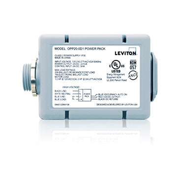 20A Standard Power Pack for Occupancy Sensors, features include Auto ON, Latching Relay, Color: Gray