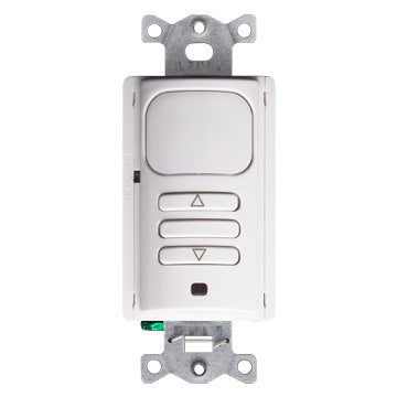 0-10V Passive Infrared (PIR) Dimming Wall Switch Sensor. Occupancy (auto-on) and Vacancy (manual-on) Color: White