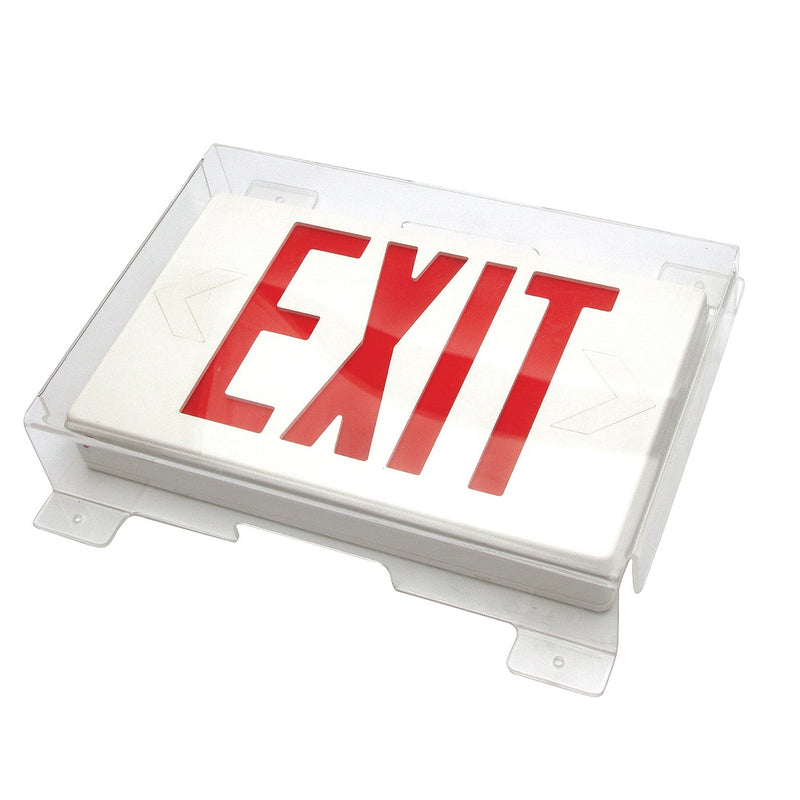 Vandal/Environmental Shield Guard for Slim Exit Signs