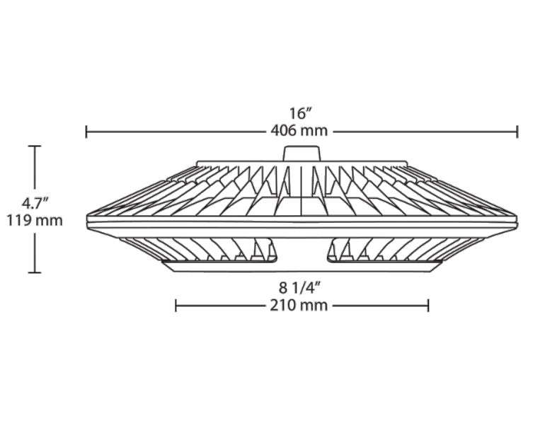 LED Pendant Light, 26 watt, 120-277V