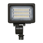 LED Flood Light, 2000 Lumens, CCT Selectable, 120-277V, Ground Stake Mount Option, Dark Bronze Finish