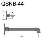 Quick Ship 12" Angled Shade Hi-Lite Gooseneck, Classic Collection, H-QSN18112 Series Oil Rubbed Bronze Finish