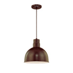 Millennium Lighting 12" RLM/ Cord Hung Deep Bowl Shade (Available in Bronze, Galvanized, Black, Red, and Green Finishes)