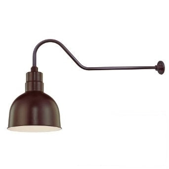 Millennium Lighting 10" RLM/ Deep Bowl Shade - Architectural Bronze (shown w/ 41" gooseneck)