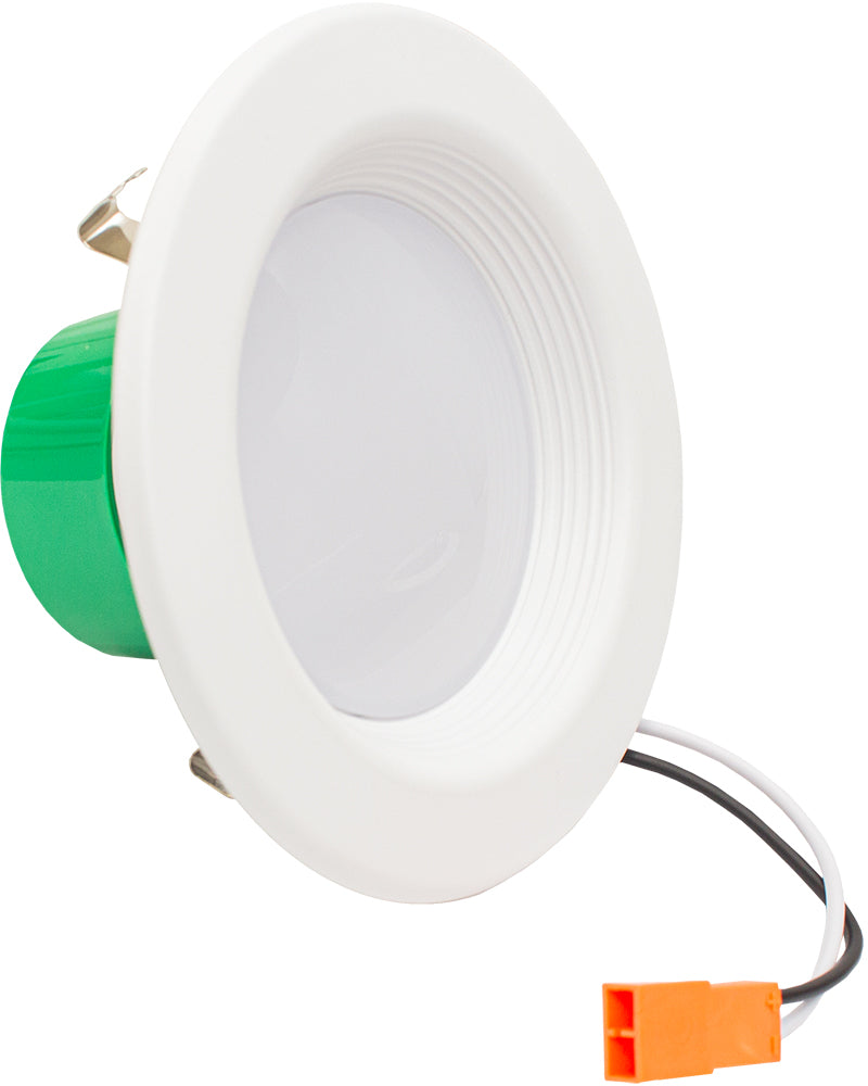 4" LED Retrofit Downlight, Baffle Trim, CCT Selectable, 10 watt, 120V, Multiple Finishes