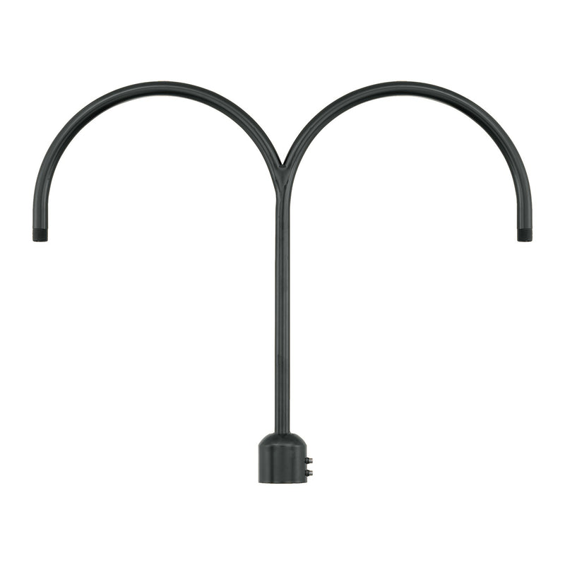 Millennium Lighting Two Light Post Adapter Satin Black Finish