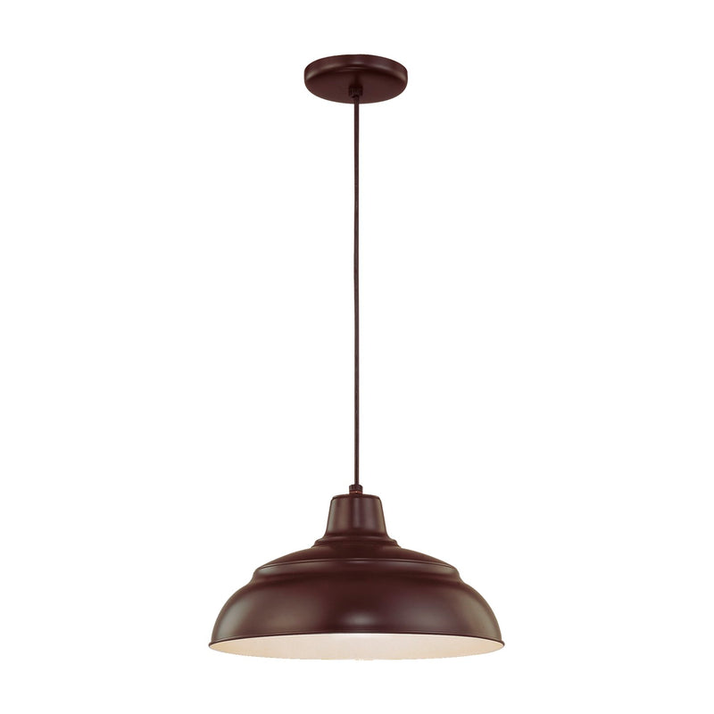 Millennium Lighting 14" Warehouse Cord Hung Pendant Architectural Bronze Finish