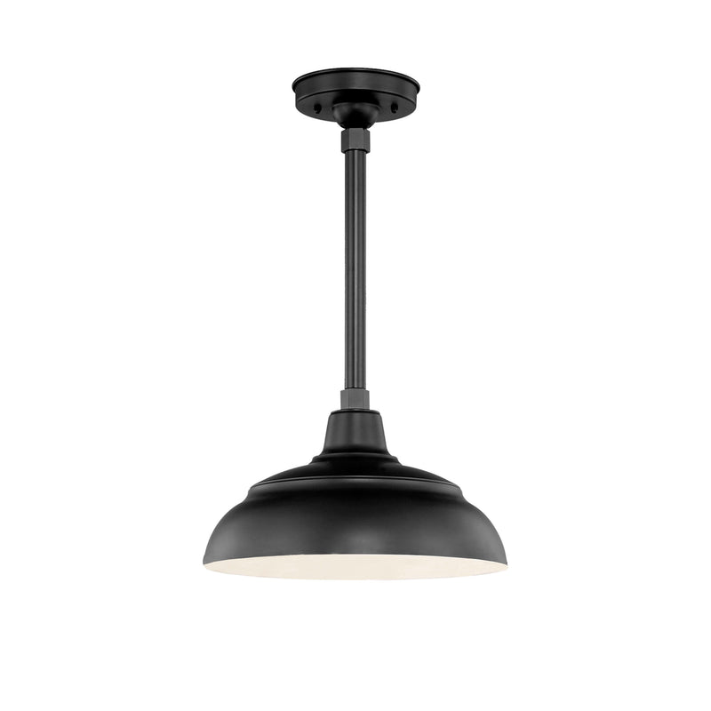 Millennium Lighting 17" RLM Warehouse Cord Hung Pendant (Available in Bronze, Galvanized, Black, Red, and Green Finishes)