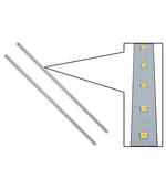 4 Foot LED Magnetic Strip Retrofit Kit for Linear Fixtures, 36W or 50W, 120-277V, 4000K or 5000K