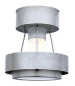 SA8 Series Flush Mount Ceiling Hung, Satin Aluminum Finish