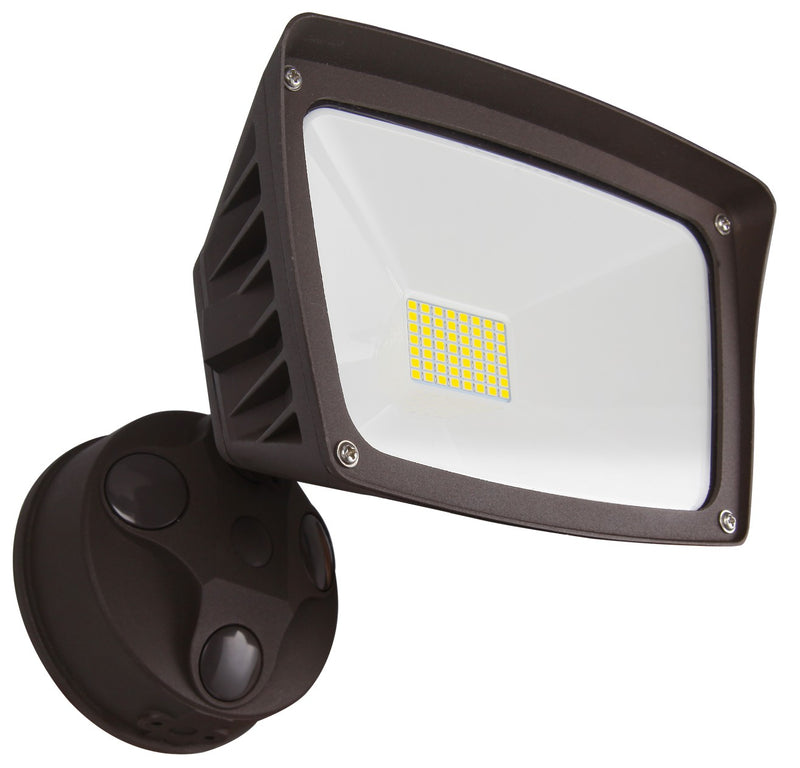 1 Head LED Dimmable Security Light, 28 watt, Bronze Finish, 3000K