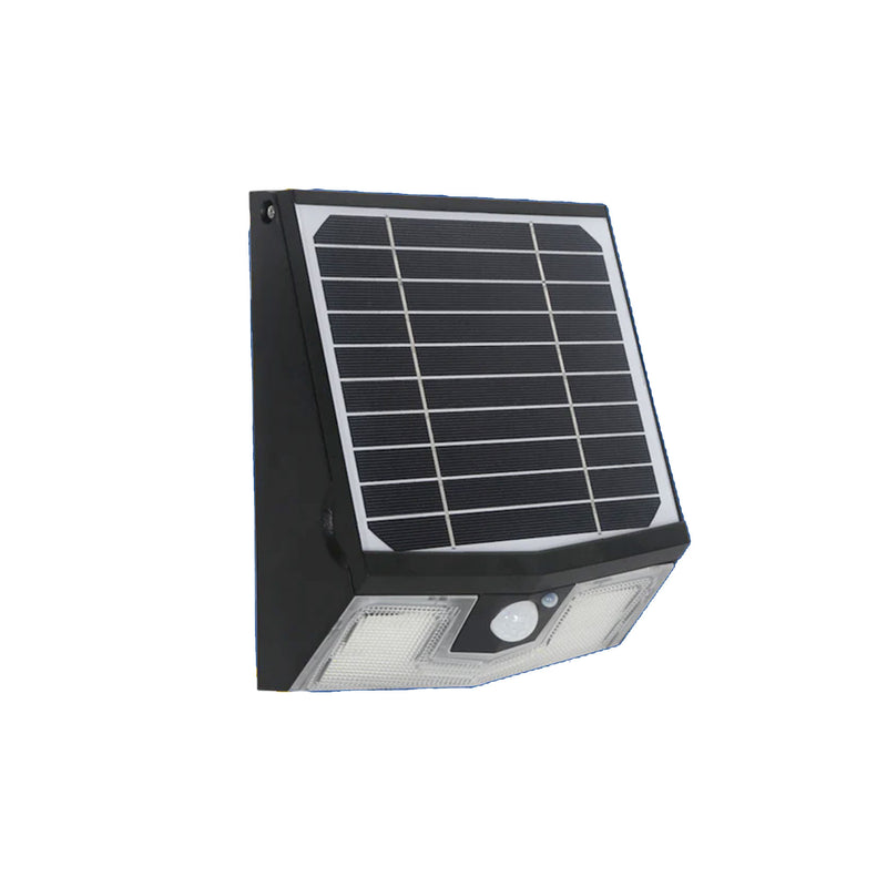 Off-Grid LED Solar Wall Pack Light, Compares 100W HID, 4000K