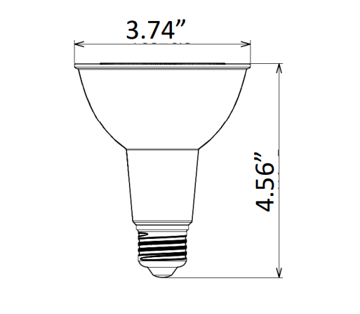 Smart App Compatible RGBW PAR30, 850 Lumens, 11W, 120 Volts