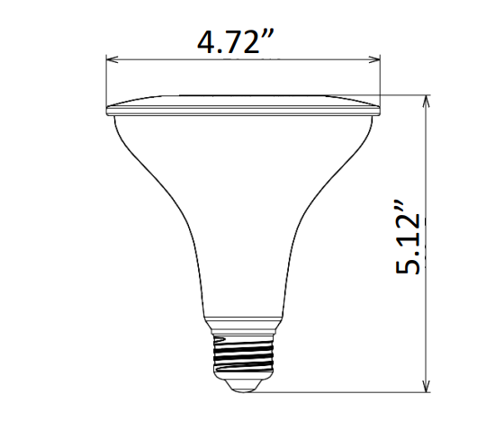 Smart App Compatible RGBW PAR38, 1050 Lumens, 13W, 120 Volts