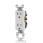 Tamper Resistant Duplex Receptacle, 15 Amp, 125V, Gray