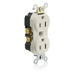 Tamper Resistant Narrow Body Duplex Receptacle, 15 Amp, 125V, Light Almond