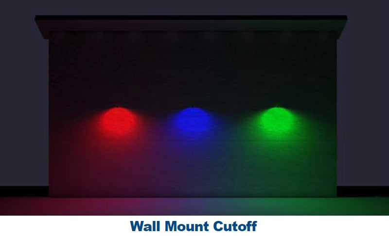 LED Static Color Area, Flood and Wall Light, 60 watt, Blue, Green, Red or Amber CCT