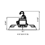 Westgate LED High Lumen UFO Highbay, 50W/80W/100W/150W, 120V-277V, 4000K