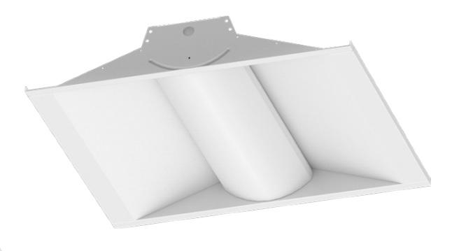 2x2 Foot Volumetric Troffer, 25 Watt, 120-277V, 3146 Lumens, 3000K, 3500K, 4000K or 5000K