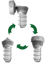 LED Universal Mount Vapor Tight Lights, 12W, 900 Lumens, 3000K or 5000K