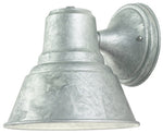 W507B Series 1 Light Wall Mount Cafe Lites, Galvanized Finish