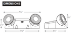 LED Low Profile Thermoplastic Emergency Unit