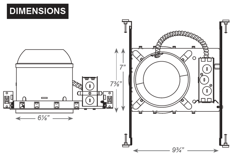 Recessed Emergency Downlight with Gimbal Trim, 120/277V