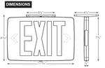 LED Thin Die-Cast Exit Sign