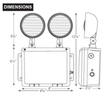 LED Wet Location Remote Capable Polycarbonate Emergency Unit