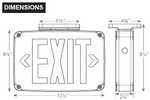 LED Compact Wet Location Polycarbonate Exit Sign